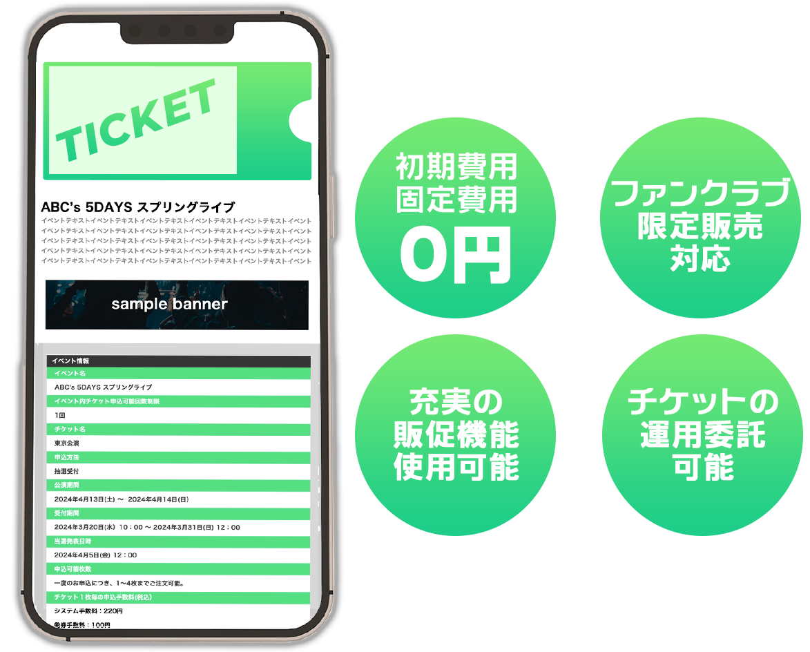 チケット販売サービス